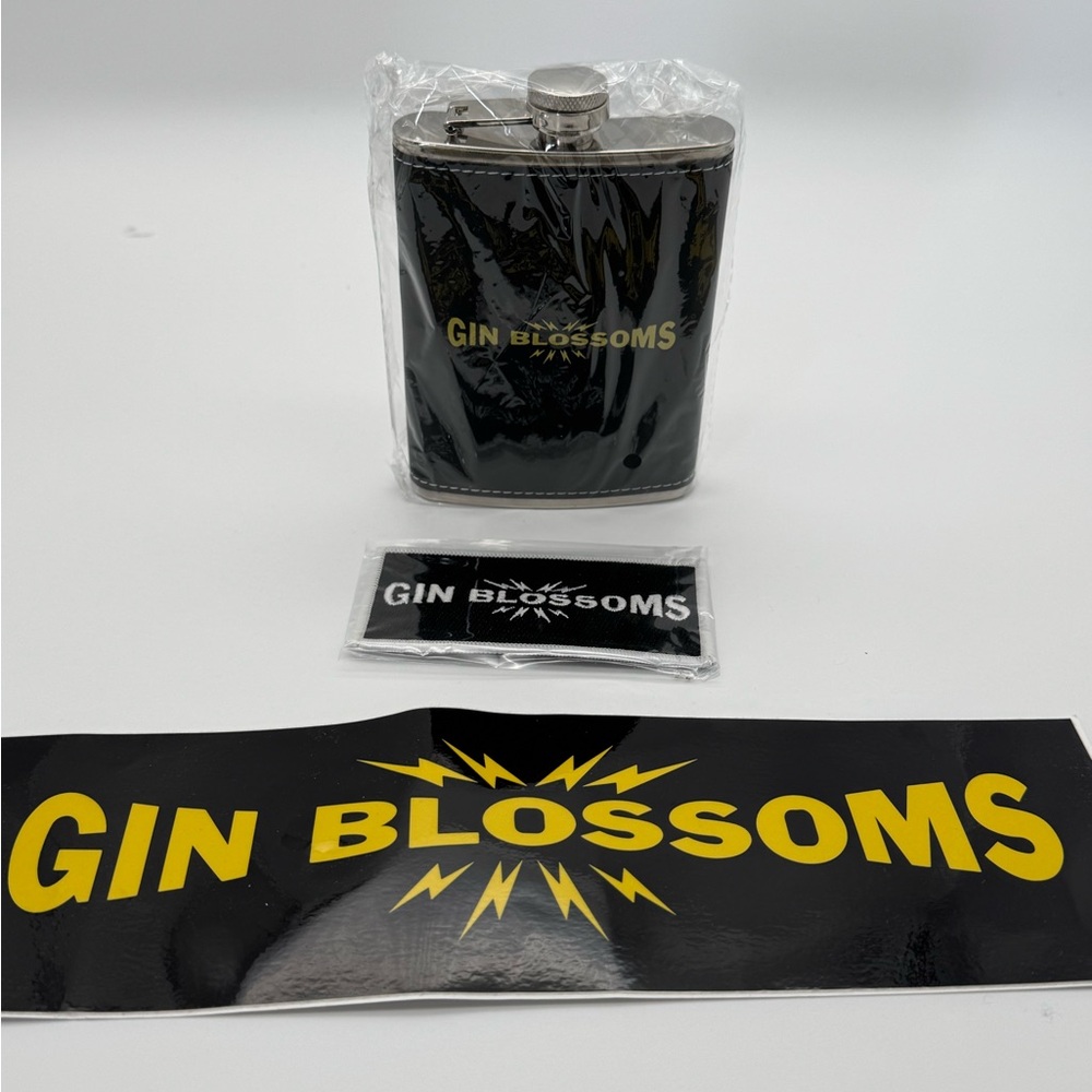 Gin Blossoms Black Flask Set (tour merch!)